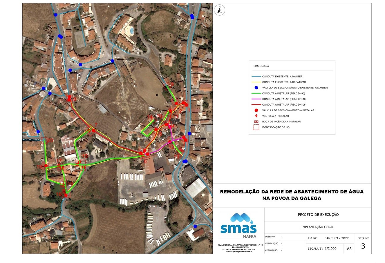 Remodelação de Condutas Distribuidoras na Póvoa da Galega