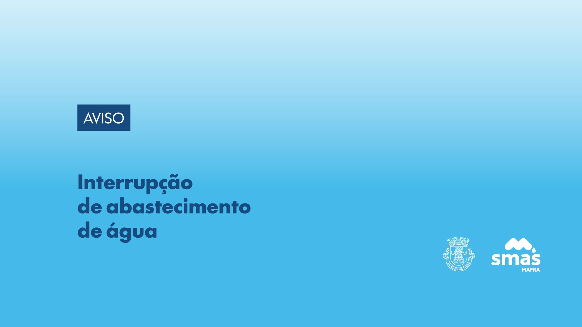 Interrupção do Abastecimento de Água